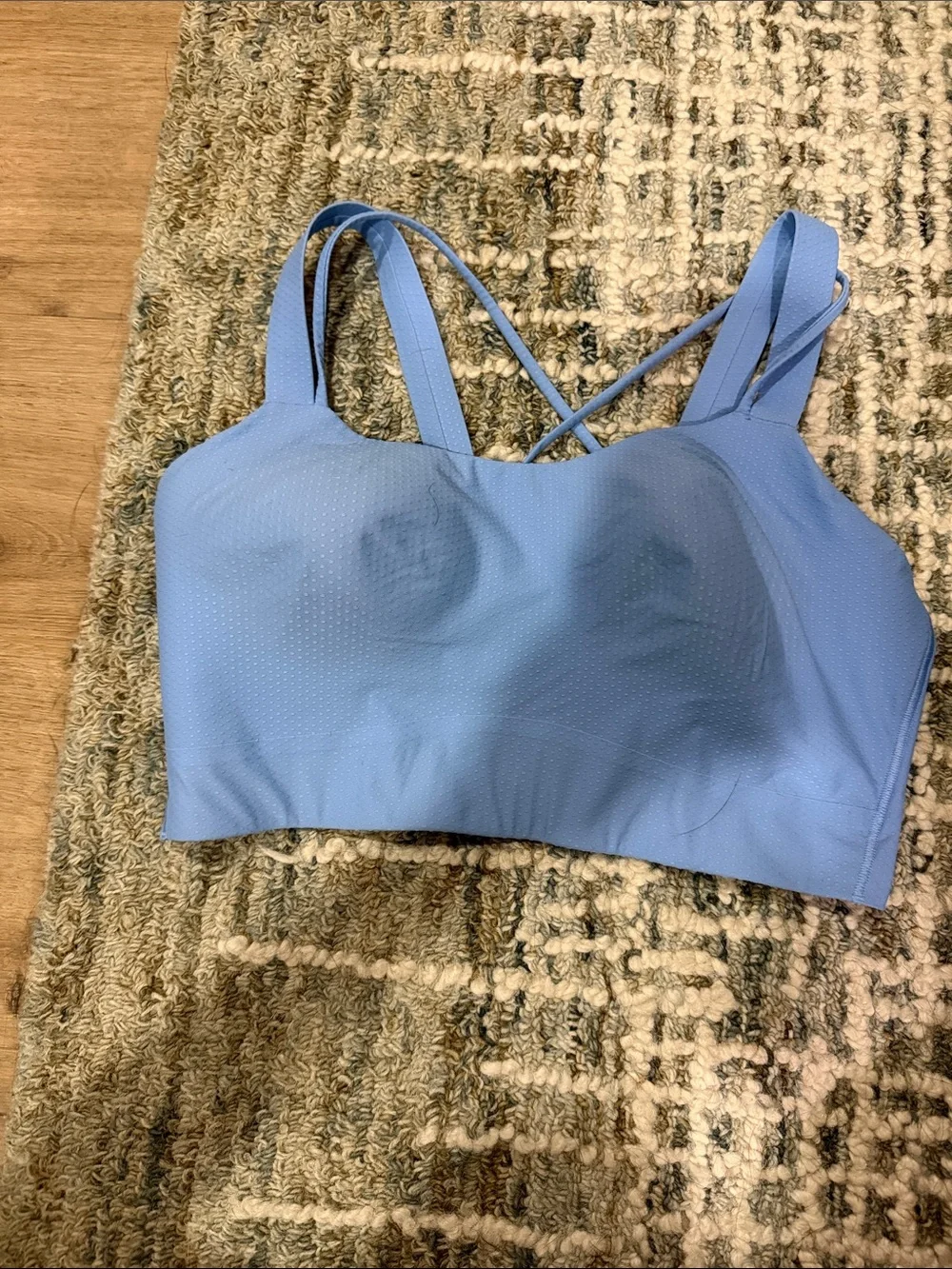 lululemon athletica Periwinkle Crossback Light Blue Sports Bra